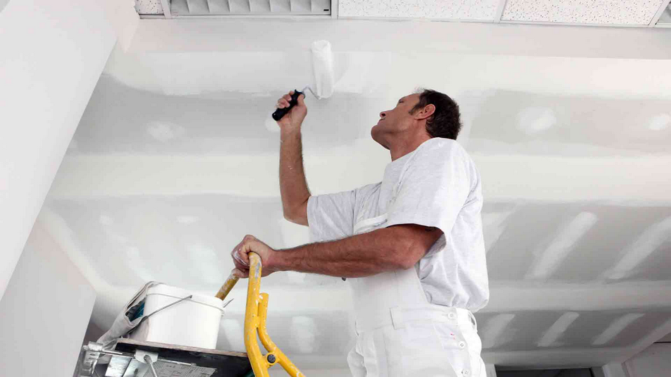 La proffene male taket ditt Svg+xml,%3Csvg%20xmlns%3D'http%3A%2F%2Fwww.w3, Din guide til oppussing av bolig.